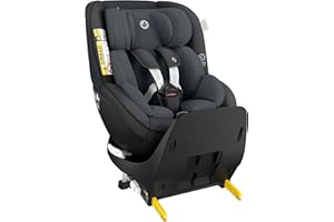 Maxi-Cosi Mica Pro Eco i-Size siège-auto pivotant 360°, 0-4 ans (40-105 cm), ClimaFlow, protection G-CELL contre chocs latéraux, Tissus 100% recyclés, appui-tête réglable, ISOFIX, Authentic Graphite