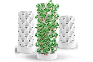 Nutraponics Hydroponics Tower - Hydroponics Growing System for Indoor Herbs, Fruits and Vegetables - Aeroponic Tower with Hydrating Pump, Timer, Adapter, Seeding Bed & Net Pots (48 Pots)