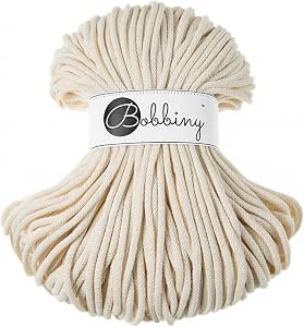 G2PLUS Corda di Cotone Naturale Macramè di 20mx8mm Corda Fatta a Mano G2PLUS Corda di Cotone Naturale Macramè di 20mx8mm Corda Fatta a Mano