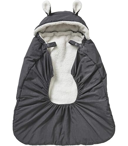 Couverture Portage Bébé 7AM K-Poncho 3 En 1 - Universelle Pour Porte-bébé, Siège Auto, Poussette, Doublure Polaire