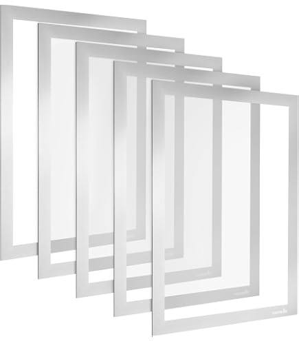 Lot De 10 Cadres Magnétiques A4 Autocollants - Avec Fermeture Aimantée Et Poche, Pour Affichage Sur Vitre Ou Métal, Argent - 10