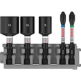 Bosch Professional Accessories 2608522350 Impact-plugging key 8/10/13 + Bits, 0 W, 0 V