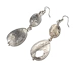 Orecchini in pietra dura grigio nuvola