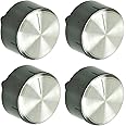 Spares2go Control Knob Switch Button for Bosch Cooker Oven Hob (Pack of 4 Knobs)