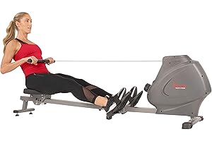 Sunny Health & Fitness Máquina de Remo magnética, Remo Plegable Compacto para el hogar, súper silencioso y Suave, conexión Exclusiva Opcional a la aplicación SunnyFit
