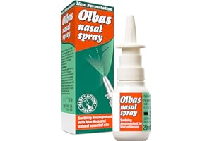 Olbas Nasal Spray - Fast Acting Relief - Soothing Decongrestant For Blocked Noses - 20ml