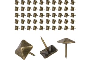50st klädseln, vintage möbler naglar fyrkantiga dekorativa naglar för dörr soffa DIY projekt(12mm)
