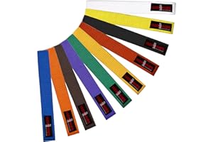 VADER SPORTS EST.2001 WITH YOU ALL THE WAY VADER Martial Arts Karate Belts 100% Cotton Training Competition Grading Belt for Bjj Judo Taekwondo Coloured Belts 240cm & 280cm