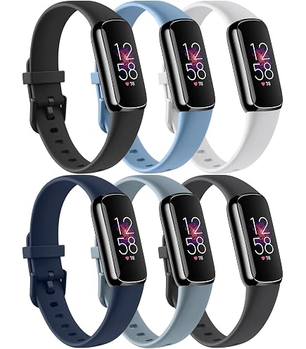Clip De Ceinture En Silicone Noir NEO+ - Accessoire Compatible Fitbit Luxe (Tracker Non Inclus)