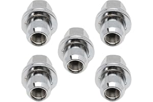 ZEALfix 5xAlloy Wheel Nuts Compatible with Defender L663 Discovery 3 4 5 LR068126 RRD500510,Stainless Steel Car Wheel Nuts for Range Rover L322 L405 Range Rover Sport L320 L494,Discovery Accessories