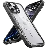 RAPTIC iPhone 16 Pro i&ccedil;in Kalkan Manyetik Kılıf, MagSafe ile Uyumlu, [2024 i&ccedil;in Yakalama D&uuml;ğmesi Darbeye Dayanıklı Şeffaf Kıl