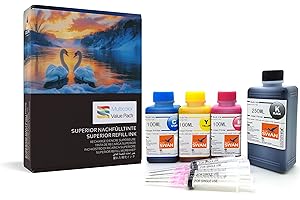BLUE SWAN Kit di Ricarica Inchiostro 550ml – Compatibile con Cartucce HP 303 e HP 303XL – Per Stampanti HP ENVY Photo 6230, 6200, 7234, 6234, 6220, 7830, 7100, 7130, 7134