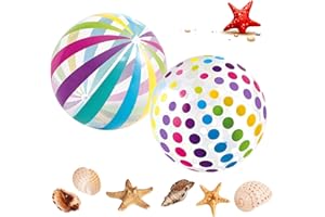 ARTGUTS Lot de 2 ballons d'eau gonflables - 40 cm - Arc-en-ciel - Jouet de piscine - Idéal pour la piscine, la plage et la piscine