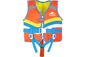 Gogokids Gilet da Nuoto per Bambini - Giubbotto Galleggiante Giacca da Nuoto Costume da Bagno Imparare a Nuotare per Ragazzi Ragazze