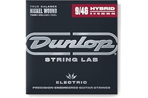 JIM DUNLOP Cordes pour guitare électrique Dunlop DEN0946 9S Light / Heavy 9-46 Nickel