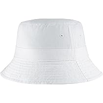 Falari Men Women Unisex Cotton Bucket Hat Large/X-Large White