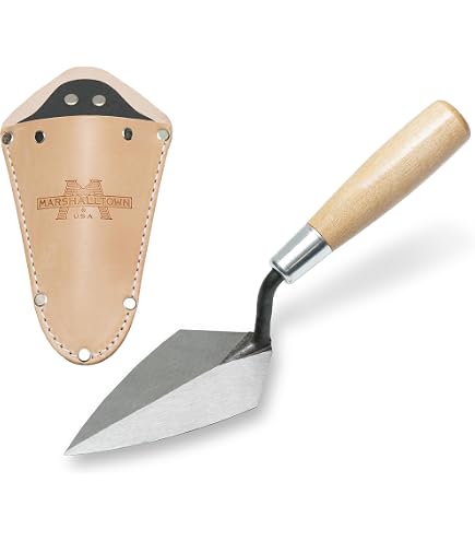 Frattazzo Per Bordi Marshalltown In Acciaio Blu Con Impugnatura Durasoft, Per Arrotondare Il Calcestruzzo Raggio 10 Mm Labbro 13 Mm Dimensioni Della Frattazzo 152x152 Mm 68681677