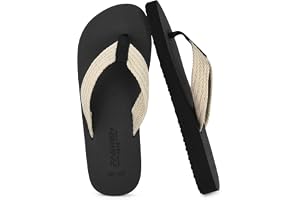 BSBUY Unisex Flip Flops herr Flatform strand flip-flop EVA-tofflor damer flickor yogamatta bekväm strand resa plattform sandaler halkbeständiga platta flip-flops med fotvalvstöd för dusch