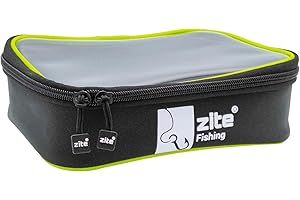 Zite Fishing Window Bag borsa da pesca – Tackle accessori da pesca artificiale borsa impermeabile – 23 x 16 x 6 cm, nero-verde, Tasca aggiuntiva