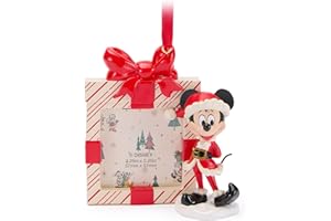 ‎DISNEY STORE Disney Store - Micky Maus - Weihnachtsmann - Weihnachtlicher Bilderrahmen - Weihnachtsdekoration zum Ausstellen eines Fotos - 9,5 x 4 cm