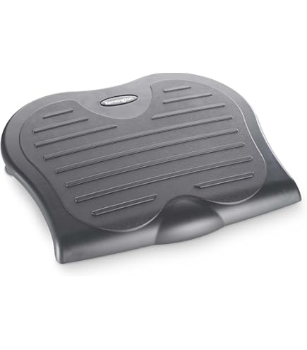 HOMCOM Ergonomic Footrest Adjustable Height & Angle