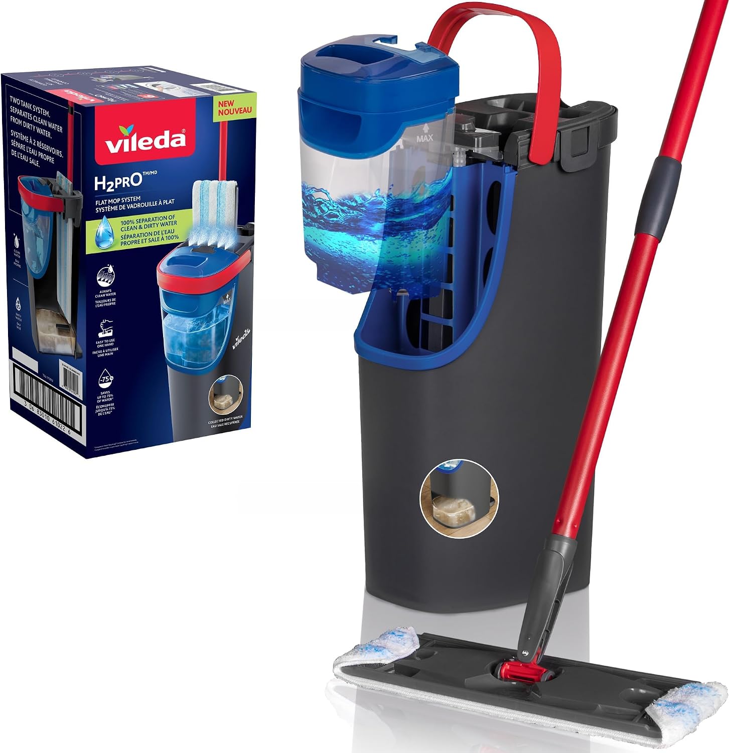 Vileda H2PRO Kirli Temiz Ayıran Mop Seti