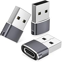 Set 4 Supporti In Silicone Per Adattatori USB-C | Custodia Antismarrimento Con Cordino Regolabile Per Cavi E Convertitori, Protezione Porte