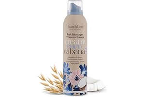‎JEAN & LEN Jean & Len Reichhaltiger Traumschaum Kokos & Hafermilch, Gel-to-Mousse Technologie, mit Vitamin E und pflanzlichem Glycerin, Duschschaum, ohne Parabene & Silikone, 200 ml