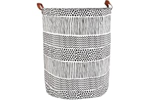 Souarts Panier à Linge Pliable Imperméable en Tissu Boîtes de Rangement Sac à Linge Sale pour Ranger Vêtement Jouets