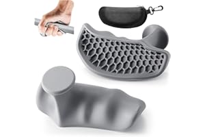 Weielt Anti-Slip Gym Hand Grips for Weight Lifting, Rubber Workout Gloves for Men and Women, Exercise and Training Palm Protectors