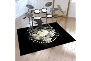 ZXHH Drum Mat Rug Professional Drum Carpet Drum Carpet Non-Slip Soundproof Blanket Electronic Drum Carpet Jazz Drum Kit Shock Absorption Mat For Bass Drum Snare And Musical Non-Slip Rugs