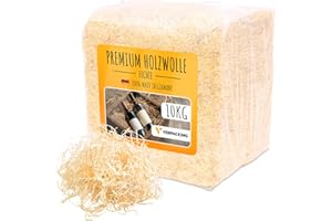 verpacking Virutas de madera de abeto (cantidad seleccionable) - material de relleno para regalos y paquetes, decoración 10 kg