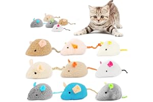 DAOFEN 9 Pcs Catnip Toys for Cats, Cat Mouse Toy, Catnip Mouse Toys for Cat, Cat Toys for Indoor Cats Adult and Kitten Toys for Indoor Cats, Soft Cat Mouse Toy Toy for Cat Playing Chewing Teeth Cleaning