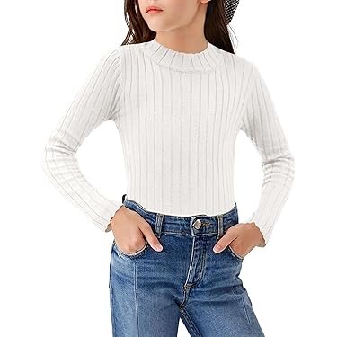 ONLY Kids Mädchen Strickpullover - Smile Design Mit Lachenden Gesichtern