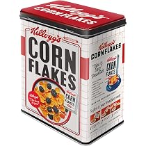 Nostalgic-Art Retro Vorratsdose L, 3 l, Kellogg's – Corn Flakes Bowl