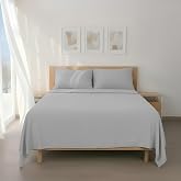 H HANSEL HOME Brushed Microfibre Sheet Set, Fitted Sheet Height 30 cm, Top Sheet and Pillowcases, for 150 cm Bed, 4 Pieces 15