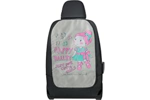 Walser Protector de Respaldo-Coche, Protector de Asiento Trasero Niños Muñeca de Ballet, Protección contra la Suciedad, Trasero 62x40cm Rosa