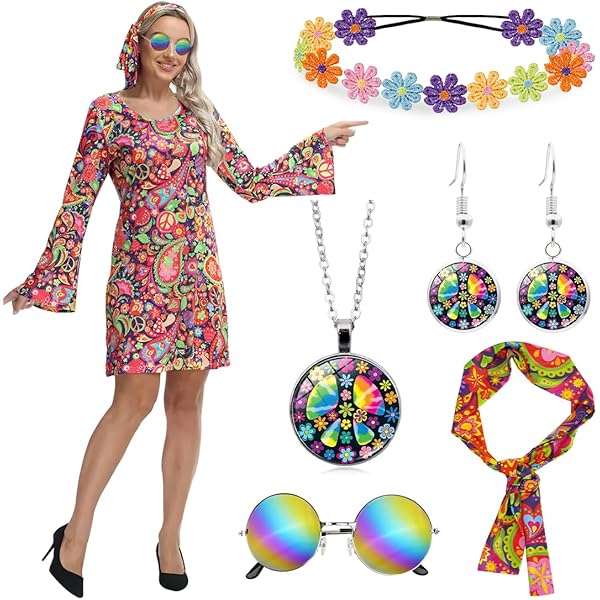 Festas Gurca Kostüm, Flower Power Hppe Herren Kostüm