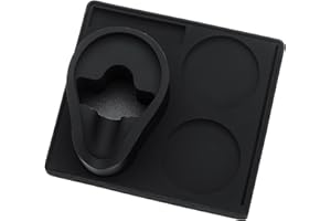 Normcore Espresso - Estación de apisonamiento de portafiltro de 58 mm, estación de apisonamiento compacta, alfombrilla de esquina barista con soporte de portafiltro, almohadilla de soporte para