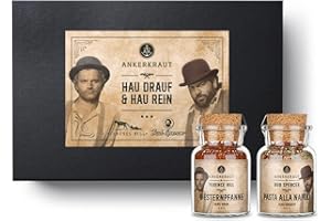‎ANKERKRAUT Ankerkraut Bud Spencer & Terence Hill Geschenk-Box, mit Westernpfanne und Pasta alla Napoli, Gewürz-Geschenk in hochwertiger Box