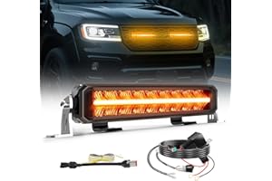 BraveWAY Barre Rampe LED DRL 10" 70W 1400OLM Projecteur Longue Portée Homologation ECE 12/24V Rampe LED 4x4 pour Les Véhicules de Tracteurs Agricoles,4x4 quads,Poids Lourd, avec Kit De Câbles