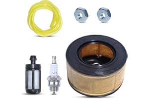 AUMEL Air Filter Kit for STIHL MS231 MS241 MS251 MS261 MS271 MS291 MS391 Chainsaw, Air Filter + Fuel Filter + Fuel Pipes + Spark Plug + Nuts Chainsaw Spare Parts 6 in 1