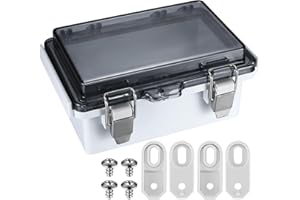 JINZEYOU Obudowa elektroniczna, puszka rozgałęźna, wodoszczelna IP65, elektryczna puszka przyłączeniowa, przezroczysta, pusta obudowa, puszka rozdzielcza, skrzynka rozdzielcza, natynkowa do projektów