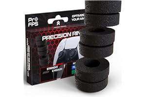 ProFPS Anneaux de précision – 6 anneaux en mousse pour amortisseurs de manettes – Force moyenne – Manette PS5, manette PS4, manettes Xbox – Accessoires PlayStation et PS5 – Contrôle de jeu amélioré
