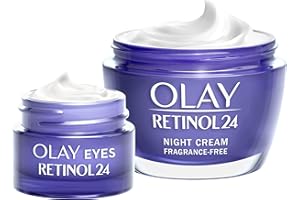 Olay Regenerist Favourites Set, Retinol 24 Night Face Moisturiser and Eye Cream Moisturiser with Retinol and Vitamin B3