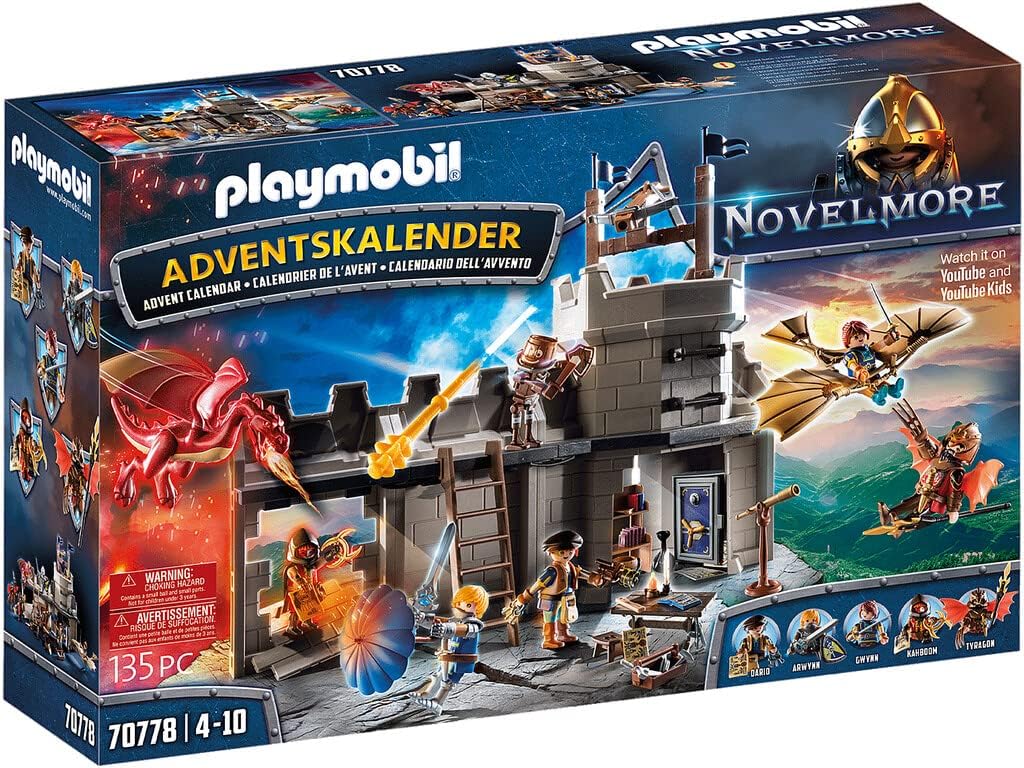 PLAYMOBIL 70778 Calendario de Adviento Novelmore Taller de Darío, A Partir de 4 años, Multicolor