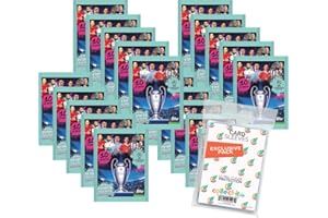 collect-it.de MY HOME OF CARDS + TOYS Lot de 20 pochettes de rangement exclusives avec topps – Ligue des champions 2022/23 – Autocollants de collection