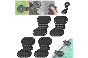 QINSHUI Shade Cloth Heavy Duty Lock Grip, 100Pcs Reusable Shade Cloth Plastic Clips, Round Non-Slip Shade Cloth Clips for Sun Shade Net, Anti Bird Netting, Garden Netting, Shade Fabric (20pcs)