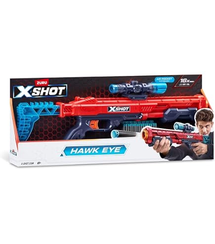 XSHOT Skins Last Stand, Engima, Foam Dart Blaster (16 Darts) Air