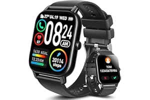 DUSONLAP 2024 Smartwatch, (Fare e Ricevere Chiamate), 1,85" Smartwatch Uomo con Cardiofrequenzimetro/Sonno, 112 modalità Sportive IP68 Impermeabile Orologio Contapassi per Android IOS